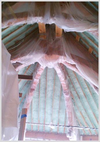 Custom Great Room Ceiling Done in Closed Cell Foam Custom Great Room Ceiling Done in Closed Cell Foam